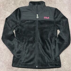 Fila Zippered Fleece Sweater Size Xs 7/8